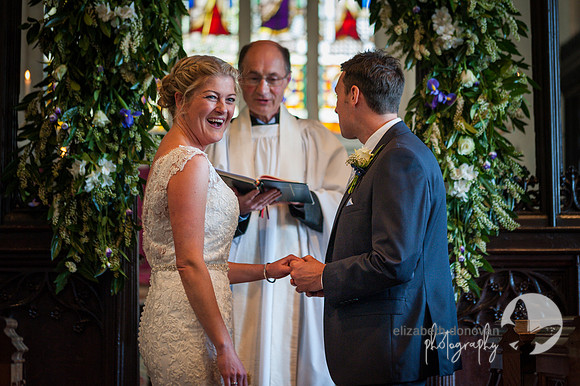 bride gets the giggles at the alter elizabeth donovan photography  wiltshire