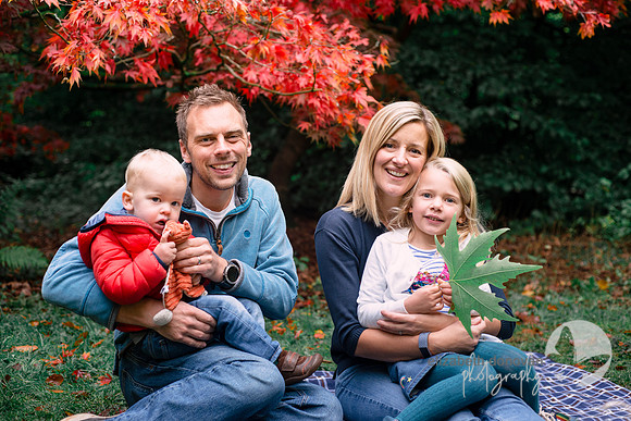 elizabeth donovan photography outdoor photo shoot in the trees autumn family pose for portait photo