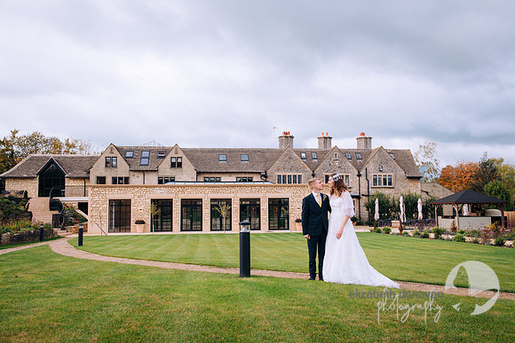 Wedding at the pear tree, purton, bride and groom