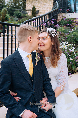 Wedding at the pear tree, purton, bride and groom