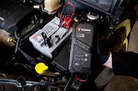 YUASA charger lifestyle product photo shoot - Wiltshire product photography
